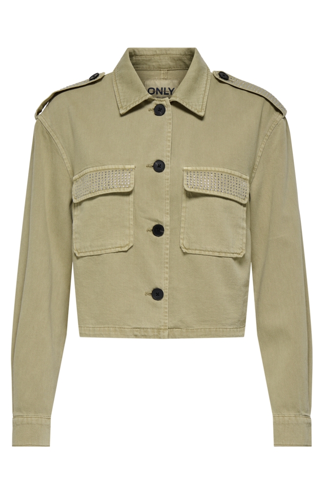 ONLSILLA L/S CARGO RHINE JACKET PNT 15349567 CHINCHILLA